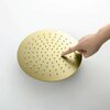 Kibi Circular 10 Metal Ultra Thin Profile Rain Shower Head 1.75 GPM - Brushed Gold SH1001BG